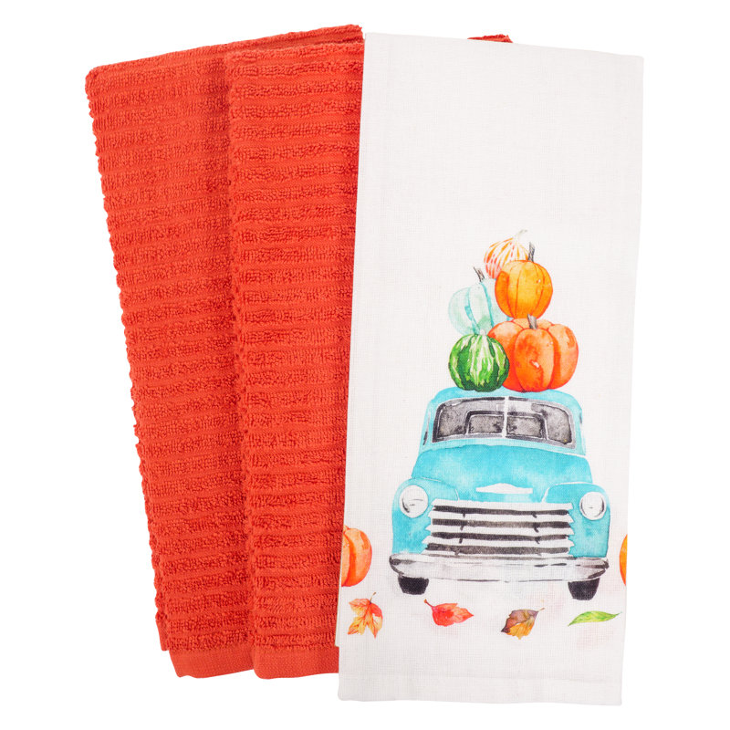Cotton Floral Kitchen Towel Linen Set