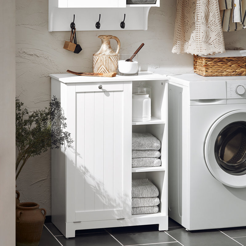 Abdulqadir Linen Cabinet, White