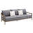 LEO Outdoor 5-Seater Coversation Set, Solid Teak Frame