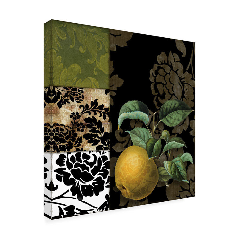 Art sur toile «Bachelor Sasha Damask Lerain Iii», H 24 po x l 24 po