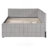 Full Size Upholstered L-Shaped Daybed with Twin Trundle and USB Ports, Perfect for Modern Comfort and Versatility-114571239