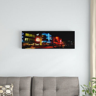 " Buildings At The Roadside, Ocean Drive, South Beach, Miami Beach, Florida, USA #2 " by Panoramic Images