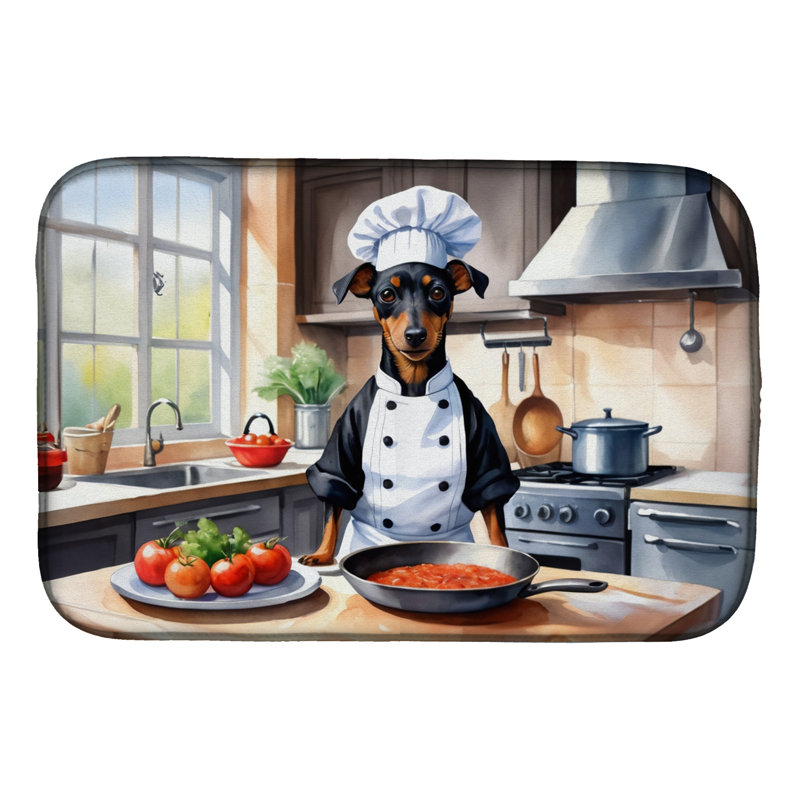 Manchester Terrier The Chef Dish Drying Mat