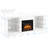White Tv Cabinet With Electric Fireplace, 58''w*15.5''d*24.4''h, For 32 - 62" Tvs, Touch Screen Operated Storage Shelves Modern Fireplace Stand 58''w: Finish, Flame Color Change Function-35289804-35289806