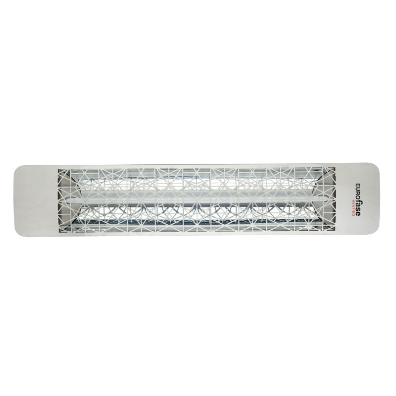 Chauffe-terrasse électrique à élément simple 39 watts Eurofase 2000 Watts, Acier Inoxydable