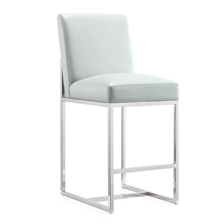 Element Upholstered Counter Stool with Metal Frame