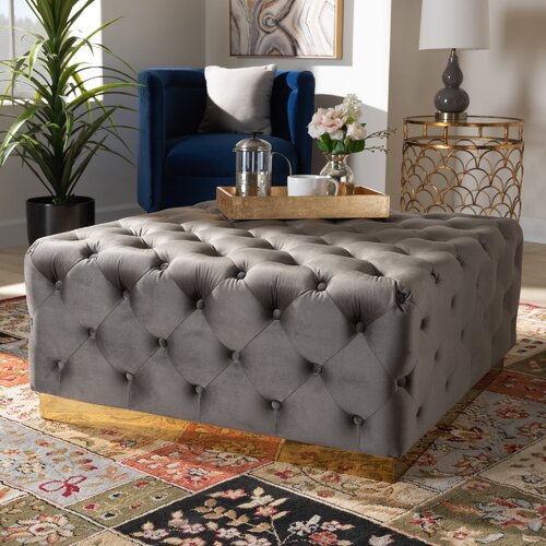 Mercer41 Crowson Upholstered Ottoman | Wayfair