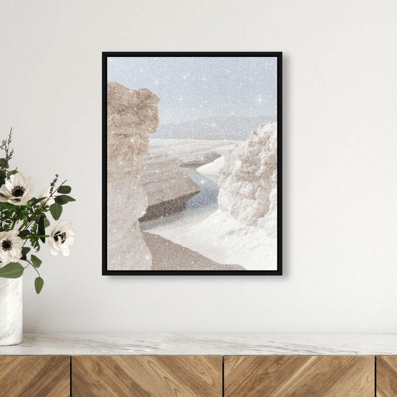 Desert Sapphire Print by Oliver Gal, 21"H x 17"W, Black Floater Frame