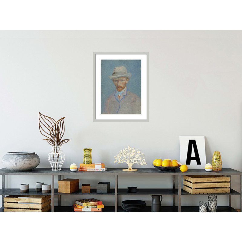 Autoportrait par Vincent van Gogh, impression par estampe numérique encadrée, 29,5 po H x 23,46 po L