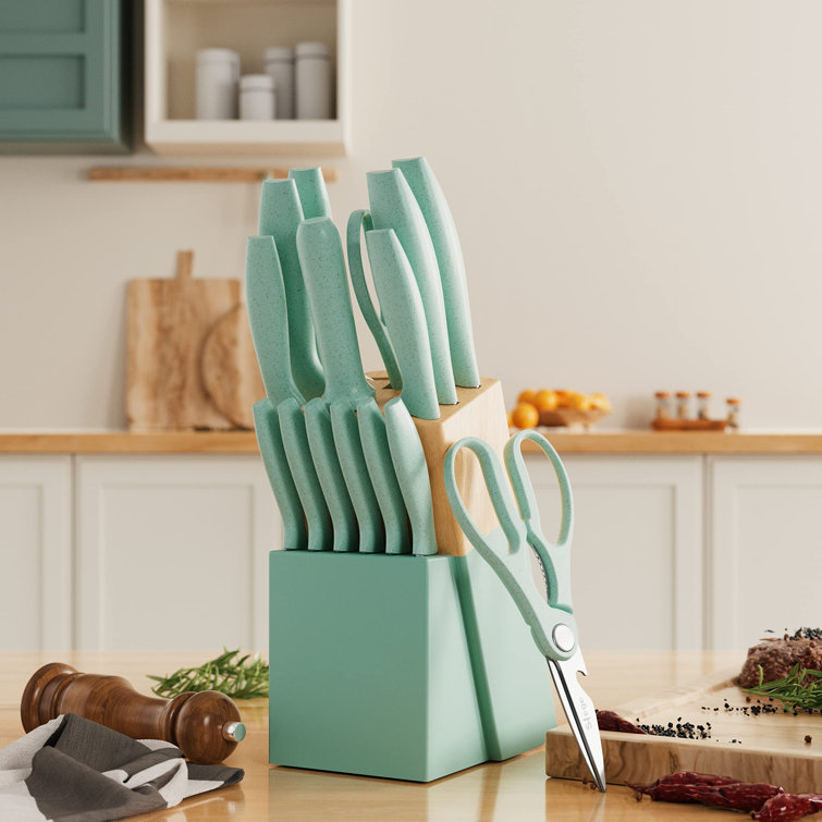 MooJ Plastic Development Metal Knife Block Set B07GDHYNSV