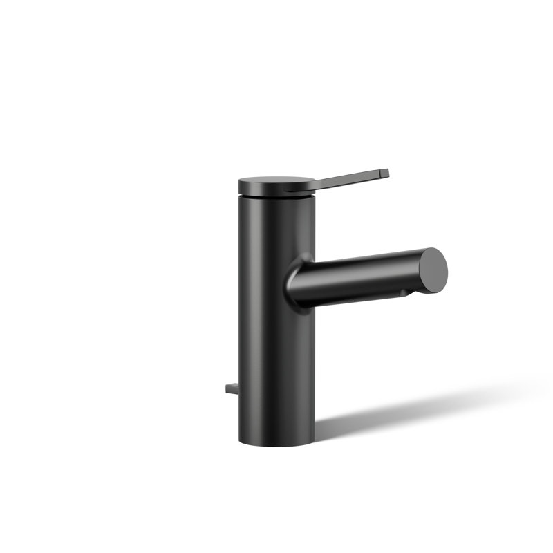 Kohler Elate Single-Handle Bathroom Faucet with Pop-Up Drain Assembly, One Hole Bathroom Sink Faucet, 1.2 gpm, Matte Black