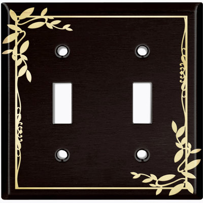 Landscape & Nature 2 - Gang Toggle Light Switch Standard Wall Plate