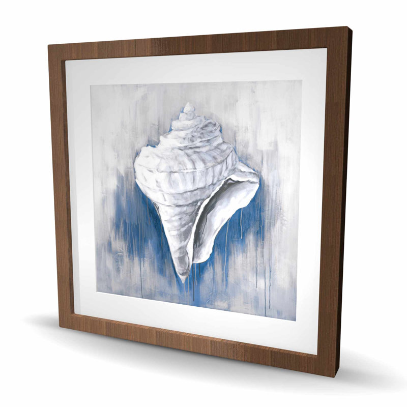 Coquille conique bleue - décor de salle de bain côtier