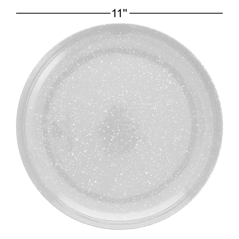 Camp Coupe Round Melamine Dinner Plate, Charcoal