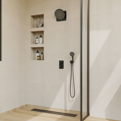 DAX Capri Brass Shower System with Hand Shower