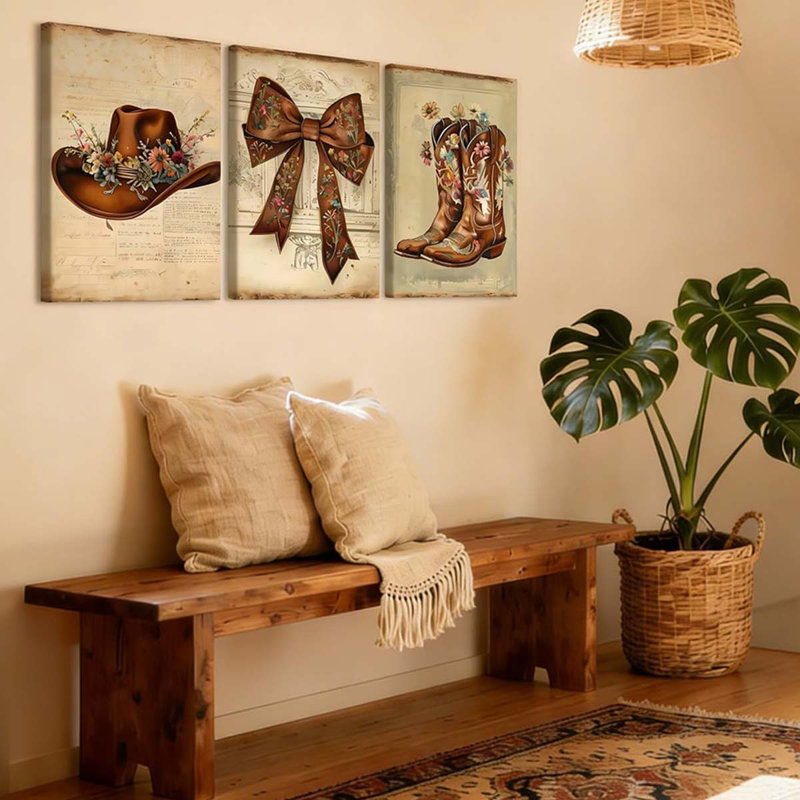 3 Piece Wrapped Canvas Print, 60 cm H x 120 cm W