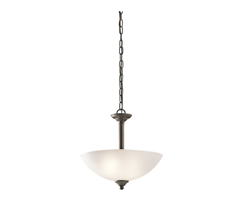 Luminaire suspendu unique à 2 lumières Mcnemar Graybeal