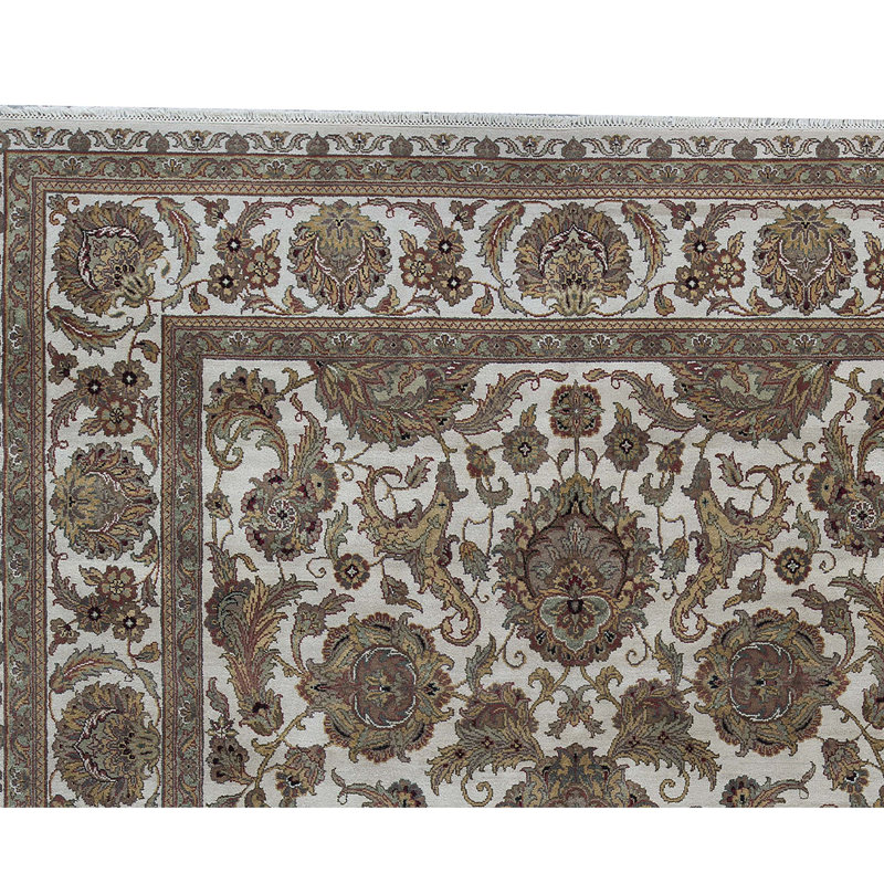 Royal Crown Magnolia Wool Oriental Area Rug, Rectangle 4' x 6'2"