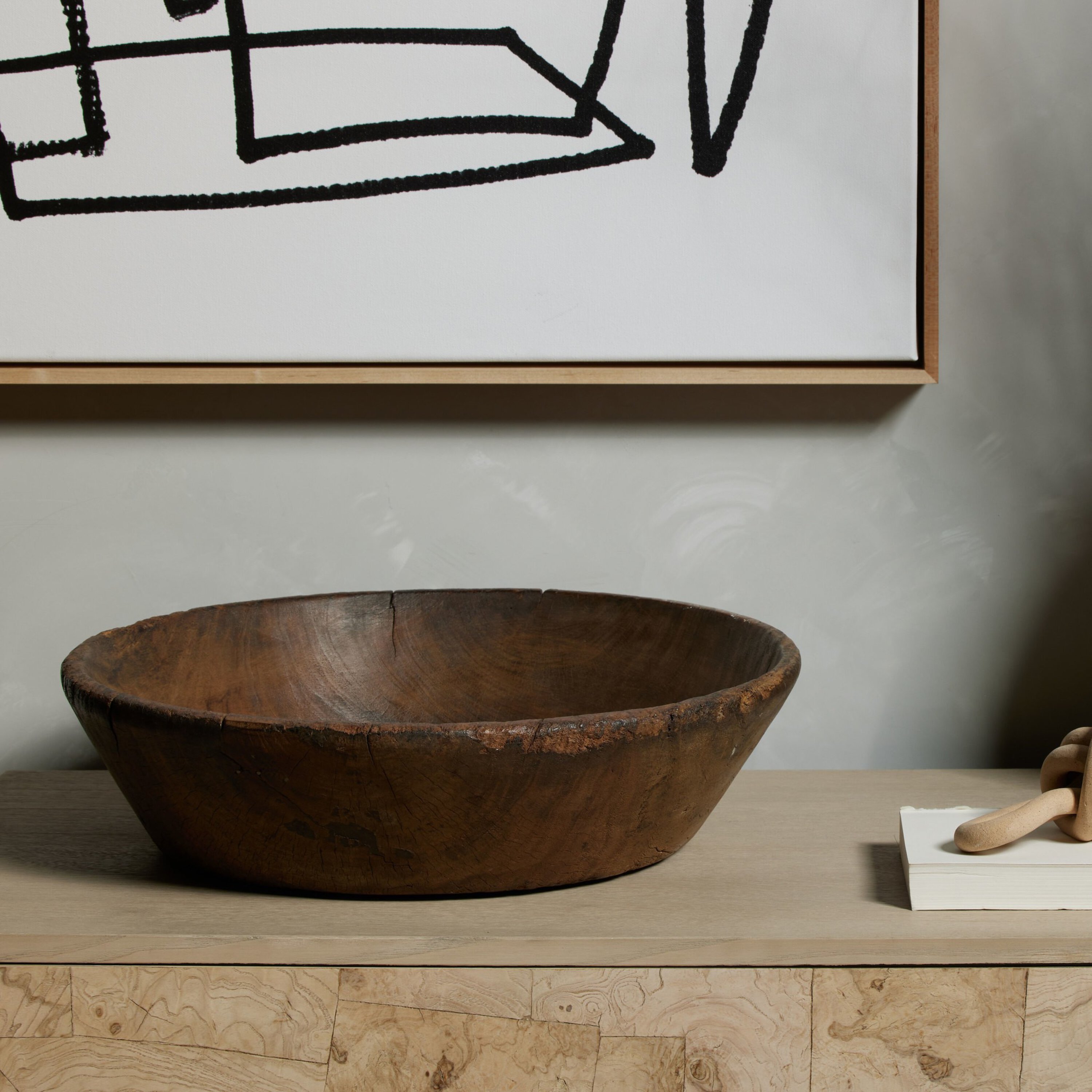 The Twillery Co. Wimborne Wooden Bowl-Reclaimed Natural - Wayfair Canada