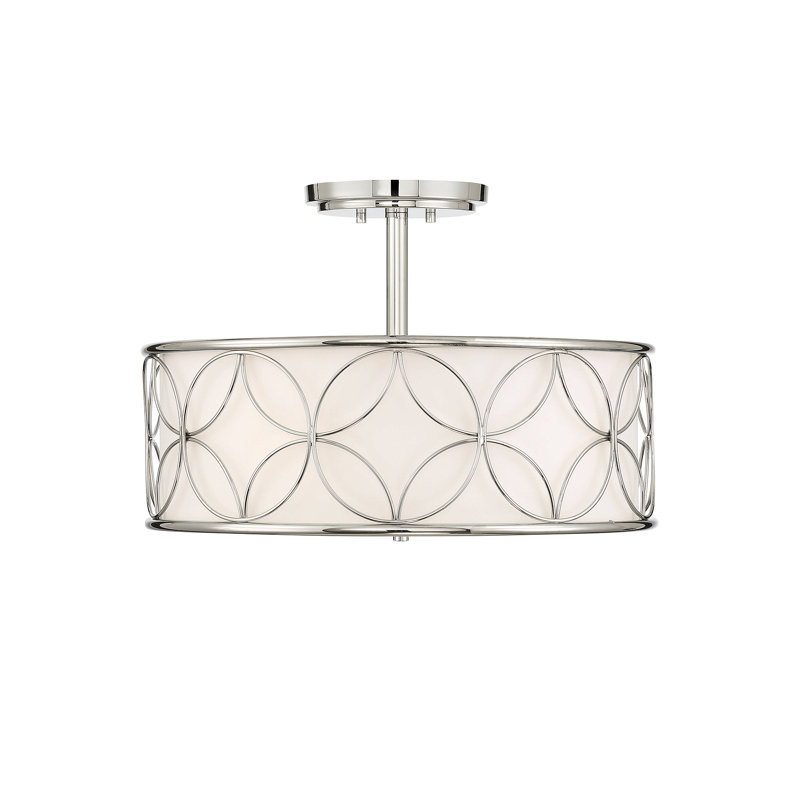 Baileyann 4-Light Ceiling Light in Nickel, Nickel