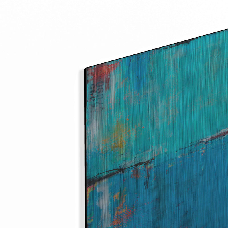 Art mural en métal Orren Ellis «Matchbox Blues 5» par Erin Ashley, H 12 po x l 12 po