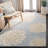 Coreatha Hand Tufted Wool/Cotton Floral Rug in Cement-21412789