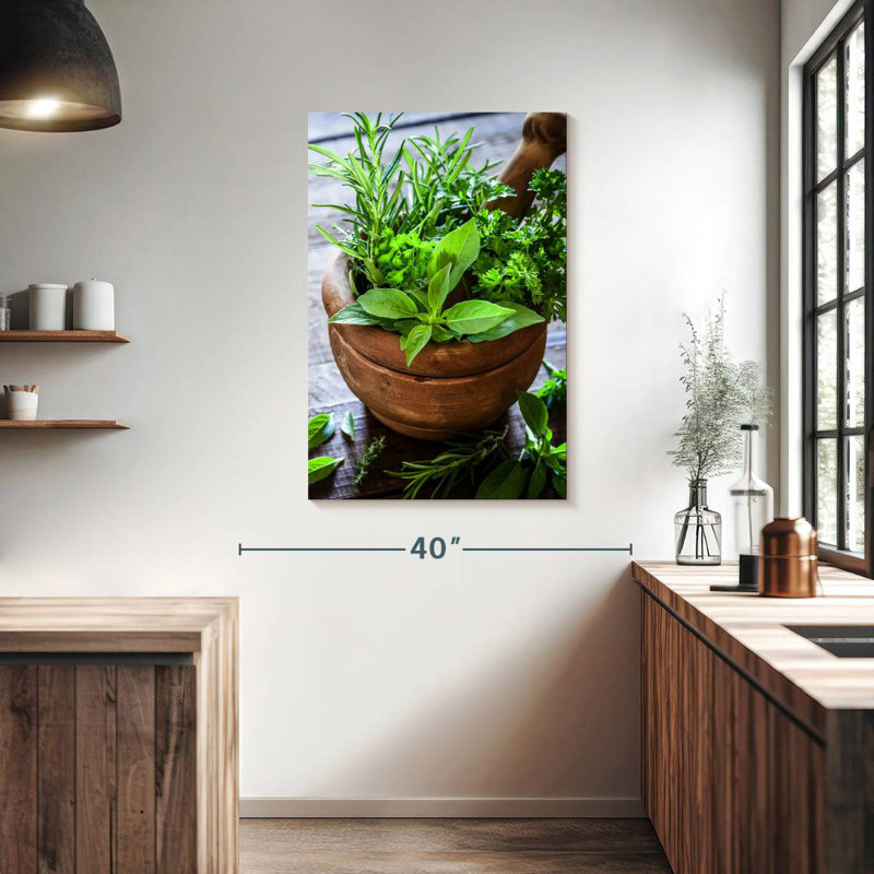 Yarlin Crushing Herbs, 39" H x 26" W