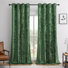 Velvet Crushed Curtains with Metal Grommets Room Darkening 4 Panel Set