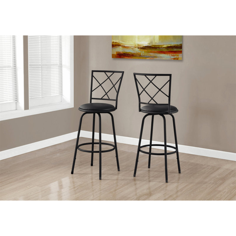 Ensemble élégant de 2 tabourets de bar pivotants avec des matériaux de qualité supérieure et un design polyvalent