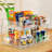 3-Pack Stackable Clear PET Pull-Out Drawer Organizer, Multi-Purpose Storage For Beverages, Snacks, Toiletries, And More