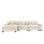 Canapé modulaire en L 130 po surdimensionné en L 130 po, tissu velours côtelé doux, avec siège profond et accoudoirs larges Conception ergonomique 9 coussins Assemblage facile, pour le salon, la chambre à coucher-1181085436