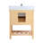 Pelaghia 30'' Single Bathroom Vanity with Marble Top-57367883
