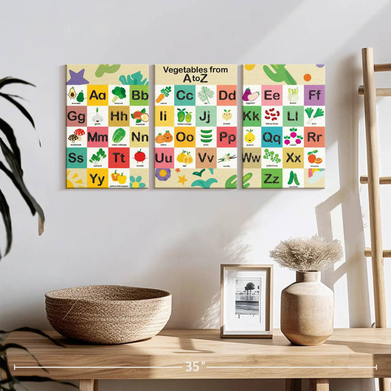  «Légumes de A à Z», H 15 po x l 32 po