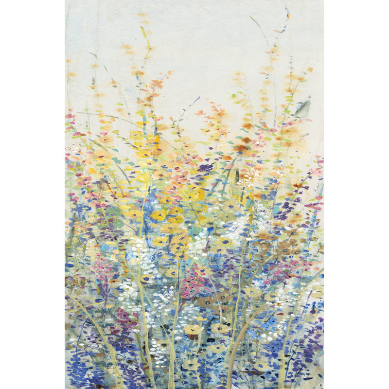 Wildflower Panel II by Timothy O' Toole - Wrapped Canvas Painting, 46cm H x 30cm W, Wrapped Canvas