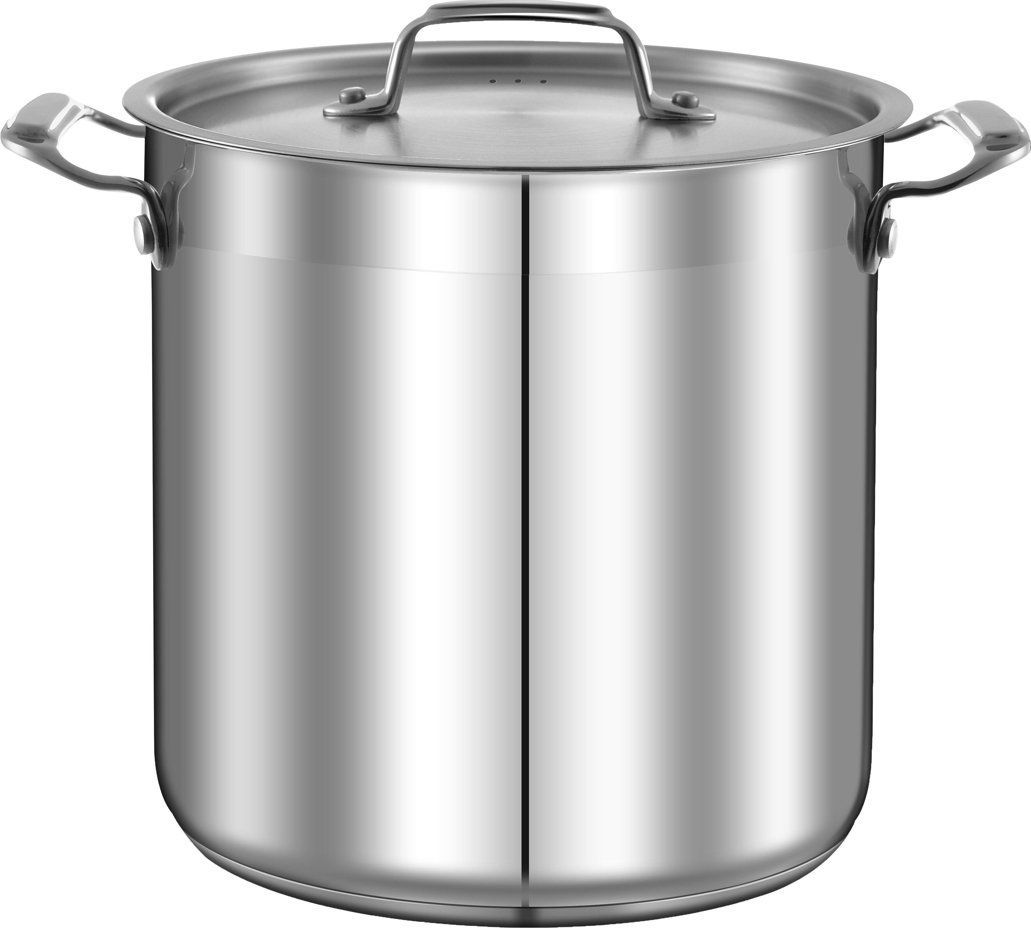 Tramontina Gourmet 20-Qt. Tri-Ply Covered Stock Pot, One Size , Gray