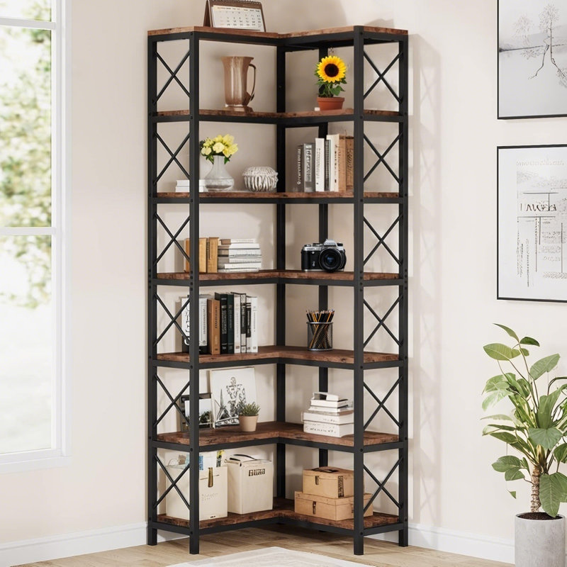 7-Tier Corner Bookcase