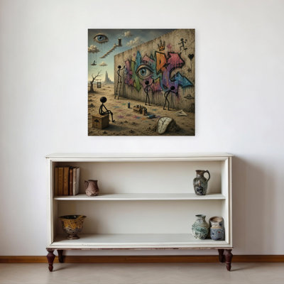 Reproduction d'art mural abstrait surréel, paysage surréel abstrait contemporain