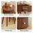 Round End Table with Solid Wood Legs-1350553355
