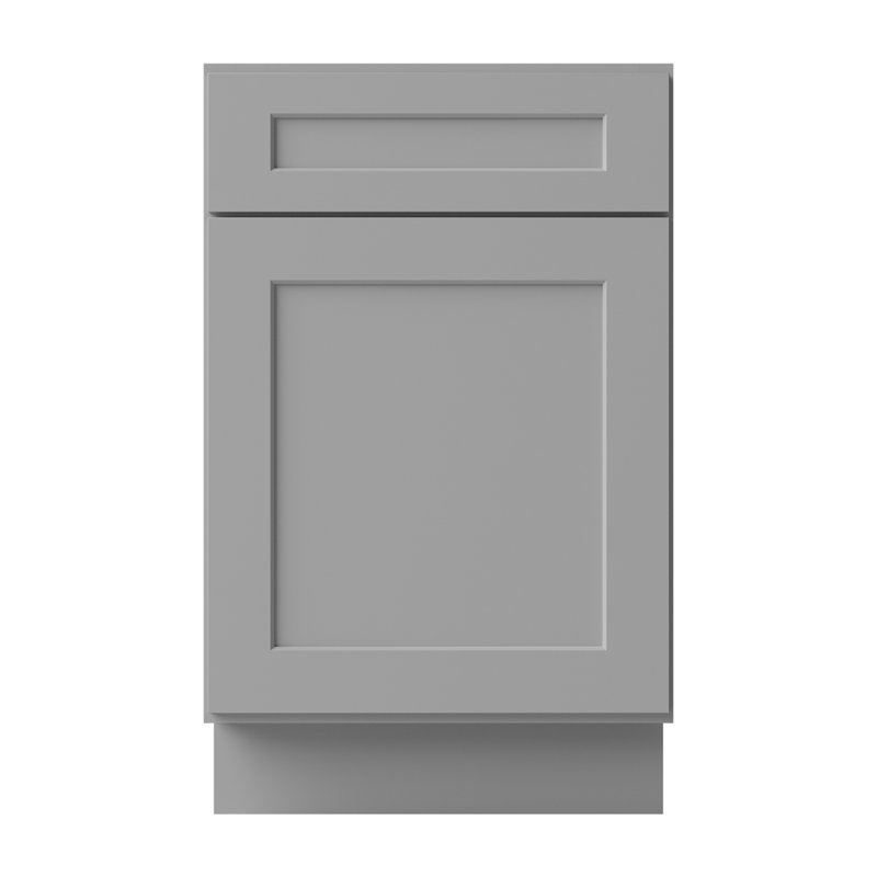 Armoire de cuisine en bois massif prêt à assembler Sinber, Gris, 21"