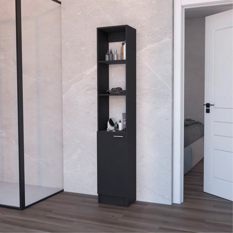 Armoire à linge à 1 porte, Wengé