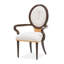 Chaise avec accoudoirs King Louis