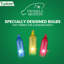 Lumières scintillantes de Noël à DEL Tupkee - 16 de 100 ampoules scintillantes - lumières multicolores à DEL pour arbre de Noël - intérieur extérieur - guirlande lumineuse de 24,75 pieds, scintillement scintillant des Fêtes-118910712