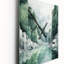 Horloge murale surdimensionnée Green 0 Cliff Glacial Symmetry II - Paysage et nature-99631081