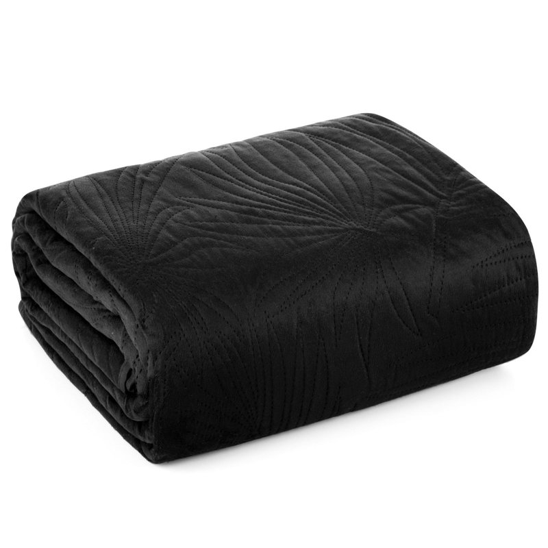 Mercer41 Preble Bedspread, W170 x L210cm, Black