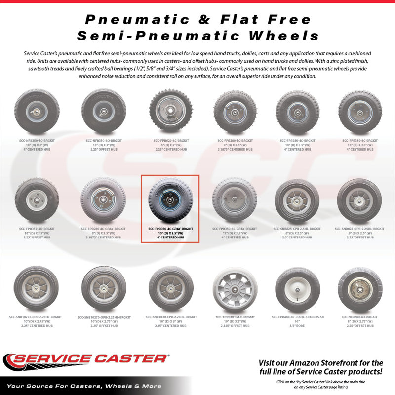 Metal Wheel, Gray Pneumatic