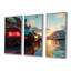High Speed Sportscar Monaco Street Race - Ensemble de décorations murales voiture exotique-266528192-266528195