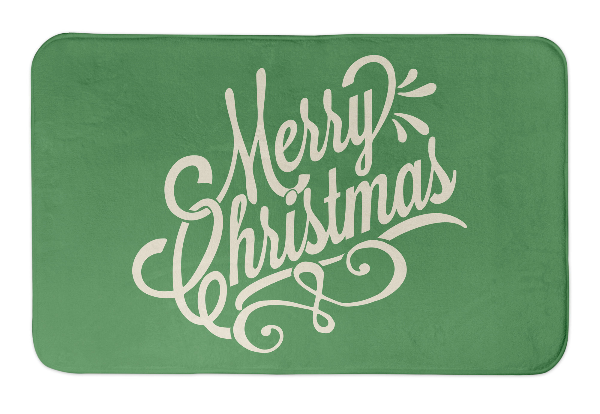 The Holiday Aisle® Deidre Merry Christmas Bath Rug Wayfair