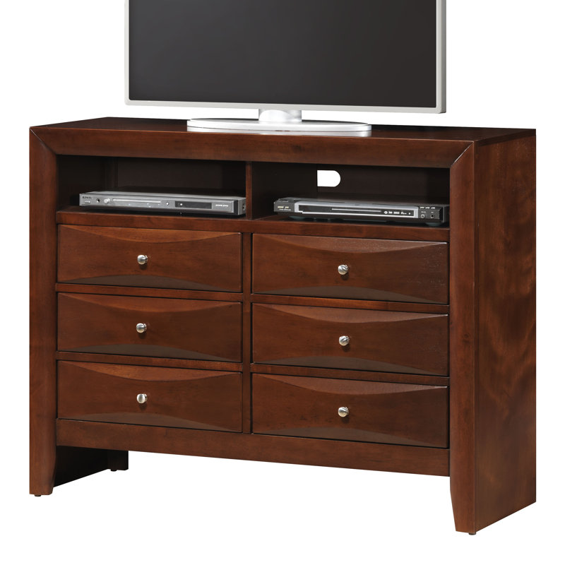 Marilla 47'' W 6 - Drawer Dresser, Cherry