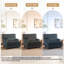 Chaise d'appoint moderne avec accoudoirs rembourrés et coussins (ensemble de 2)-115747892