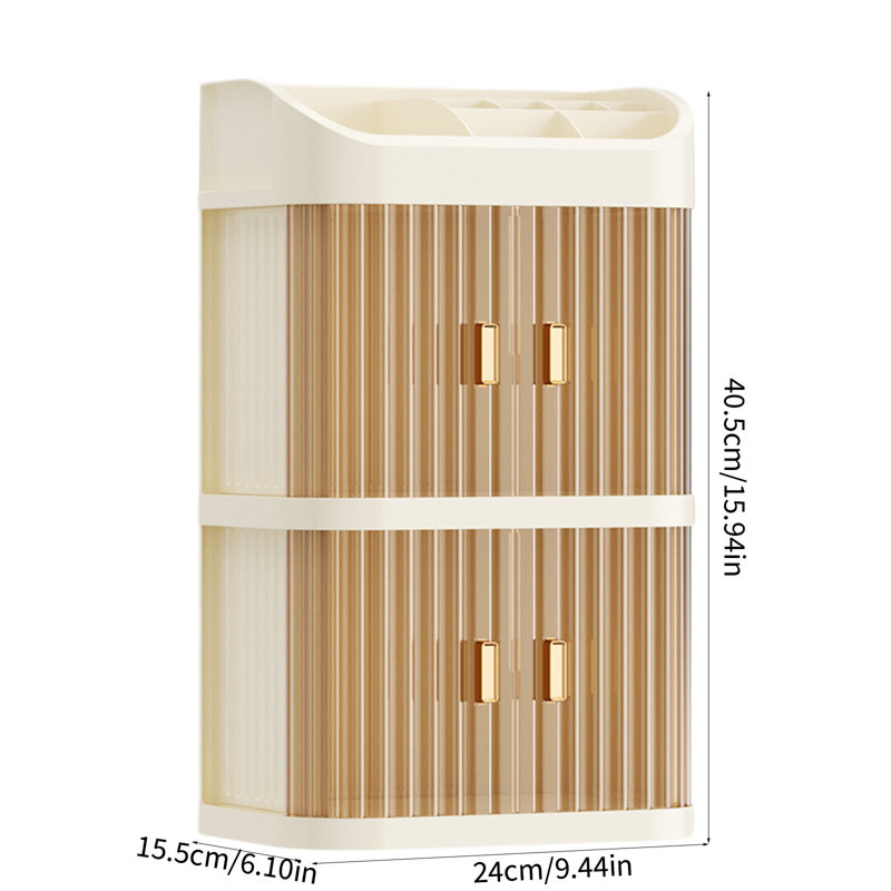 Boîte de rangement cosmétique, commode de bureau, étagère à bijoux de type tiroir, boîte de rangement pour produits de grande capacité